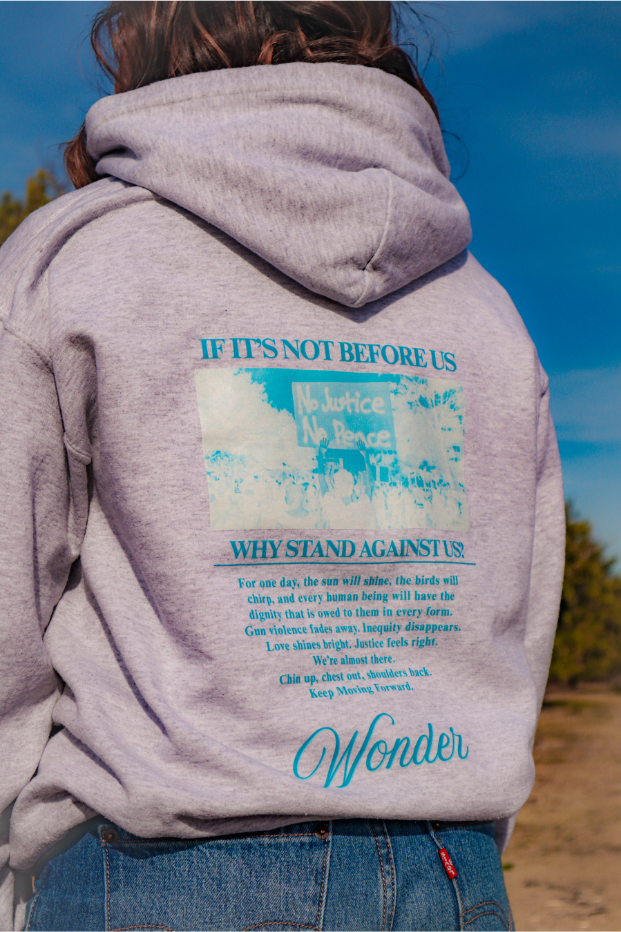 Light Grey Hood | Keep Moving Forward